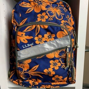 ll bean orange backpack